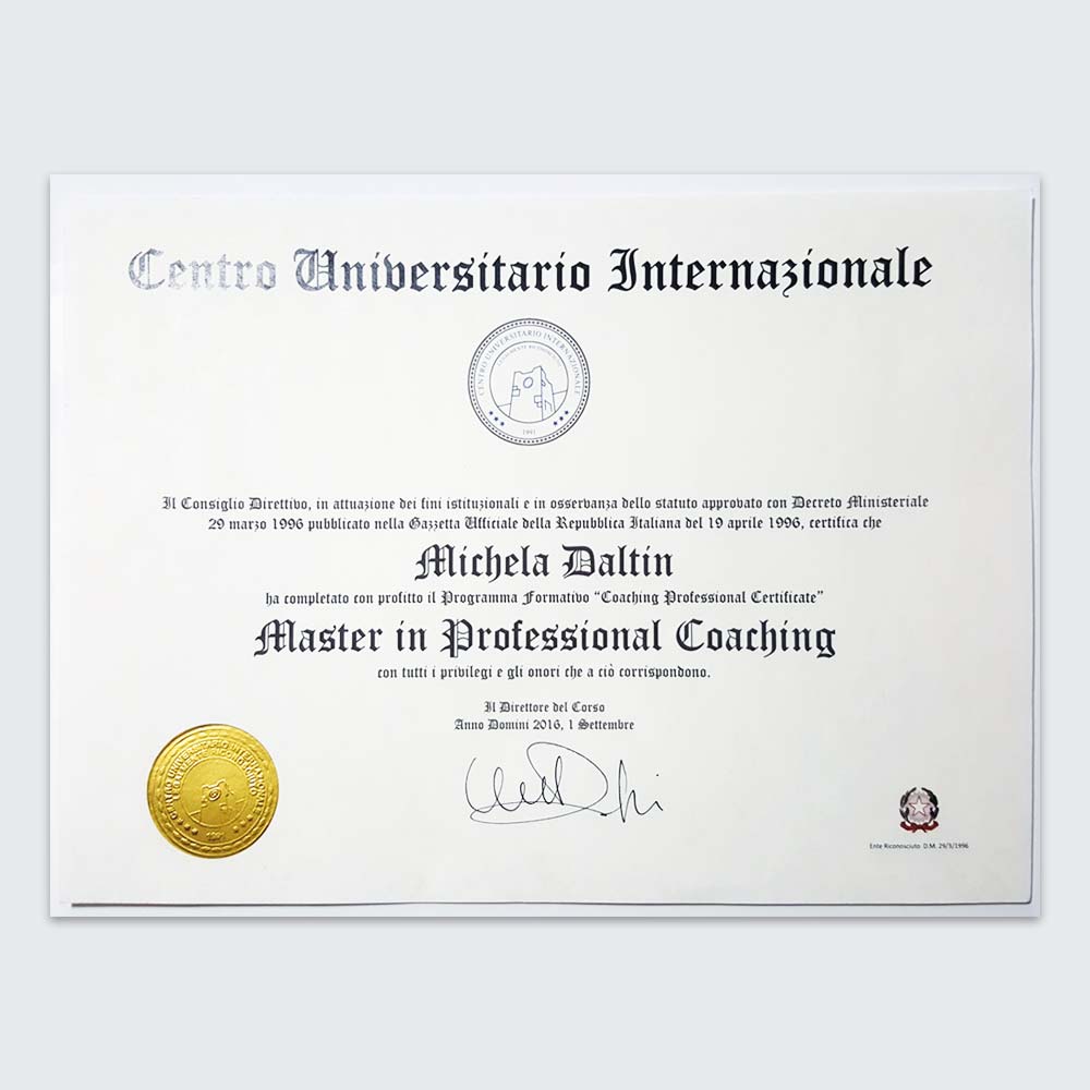 Michela Daltin Master professional coach