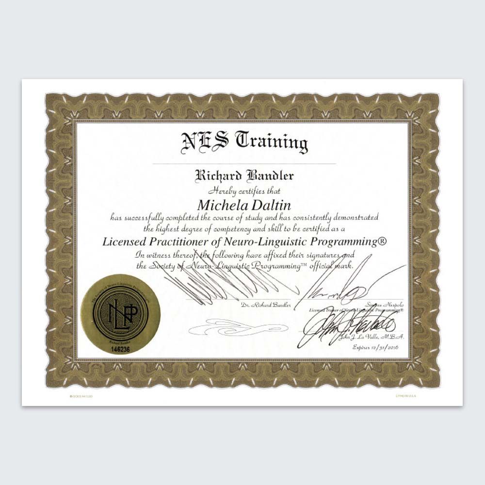 Training Neuro Linguistic Programming